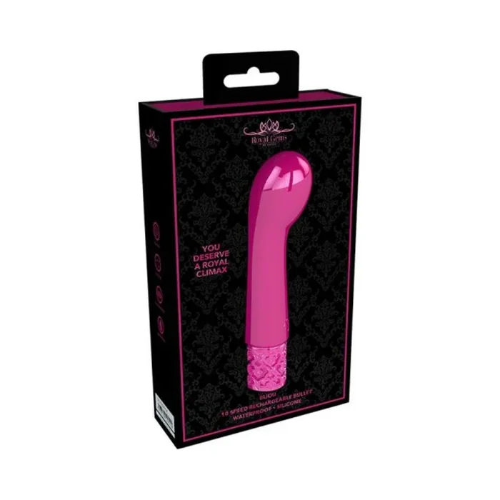 Royal Gems – Bijou – Silicone Rechargeable Bullet – Pink