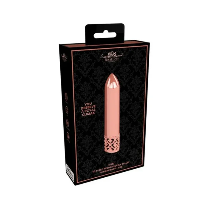 Royal Gems – Glitz – Abs Rechargeable Bullet – Rose Gold