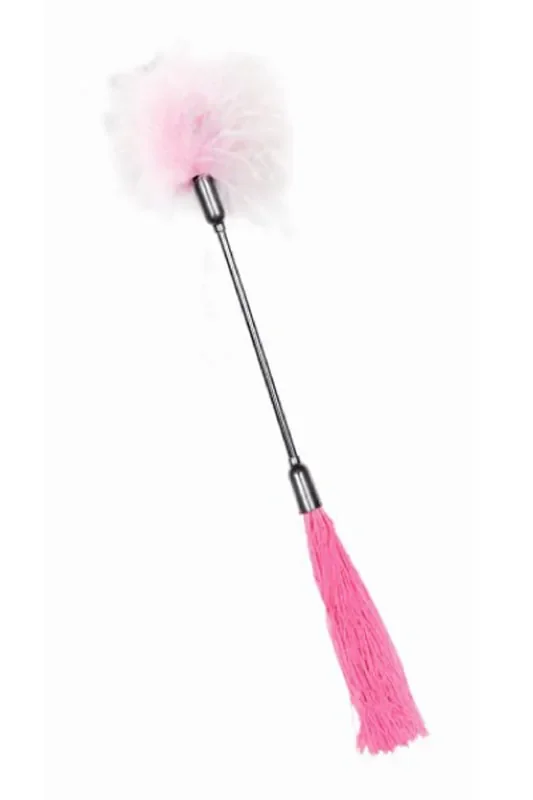 S&M Whip & Tickle Pink and White