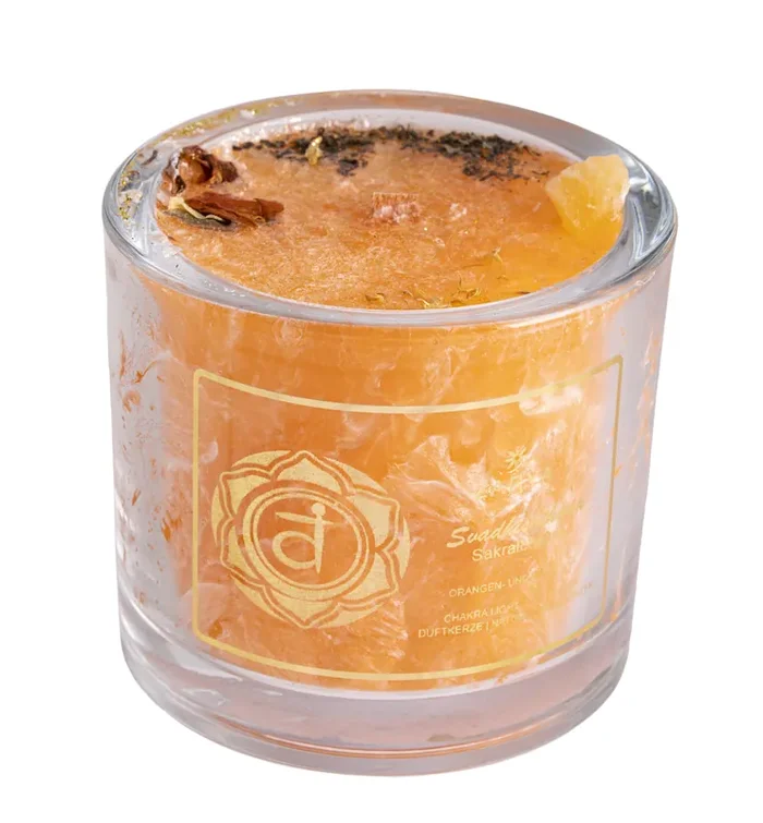 Sakral Chakra Kerze