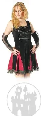 Samtkleid ‘Girl of the dark‘ (Farbe Schwarz)