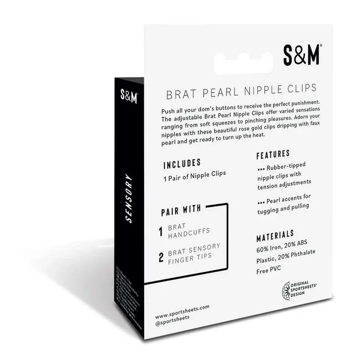 Sandm Brat Pearl Nipple Jewelry Rose Gold