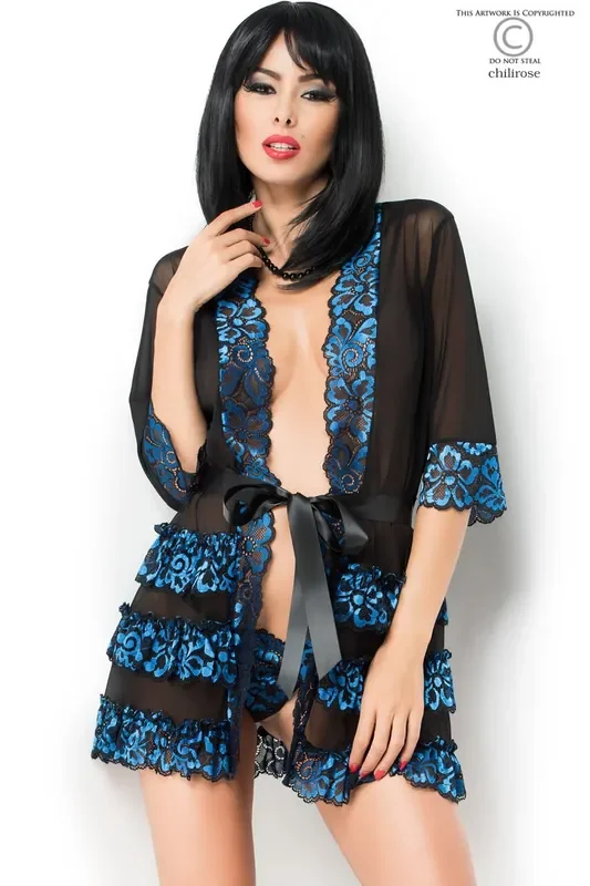 Saphirfarbenes Negligee