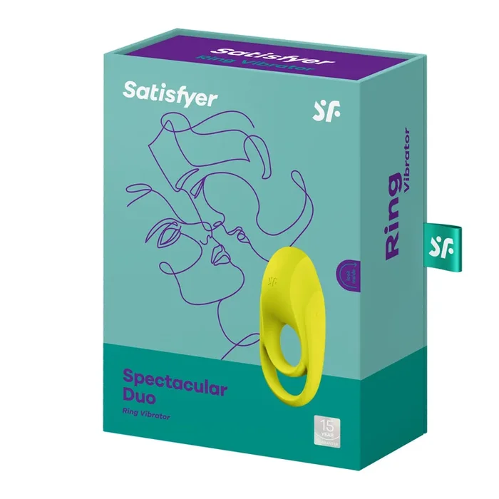 Satisfyer Spectacular Duo Ring Vibrator – Lime Green
