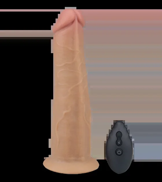 Saugnapf-Dildo mit Vibration und Rotation Jim 20 cm