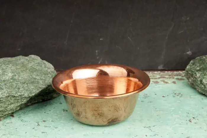 Schlichte Räucherschale Kupfer