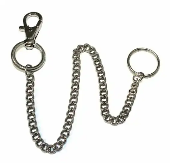 Schlüsselanhänger – Karabinerhaken und Kette