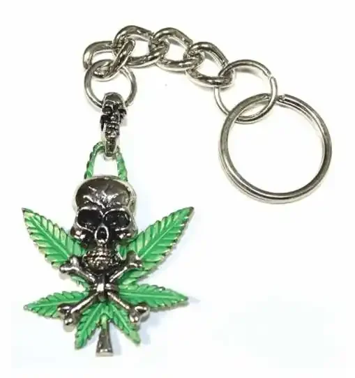 Schlüsselanhänger – Totenkopf Hanf