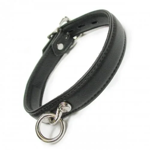 Schmales Leder-Halsband mit O-Ring von »The Stockroom«