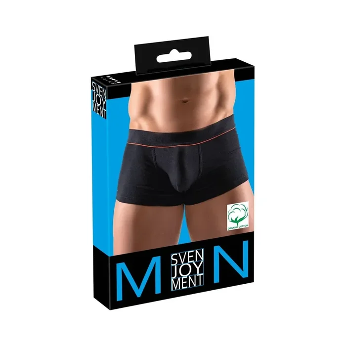 Schwarze enge Pants mit doppellagigem Beutel Größe-XL