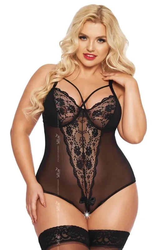 schwarzer Body ouvert – Queensize