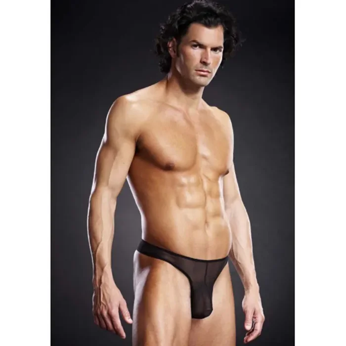 Schwarzer Durchsichtiger Slip