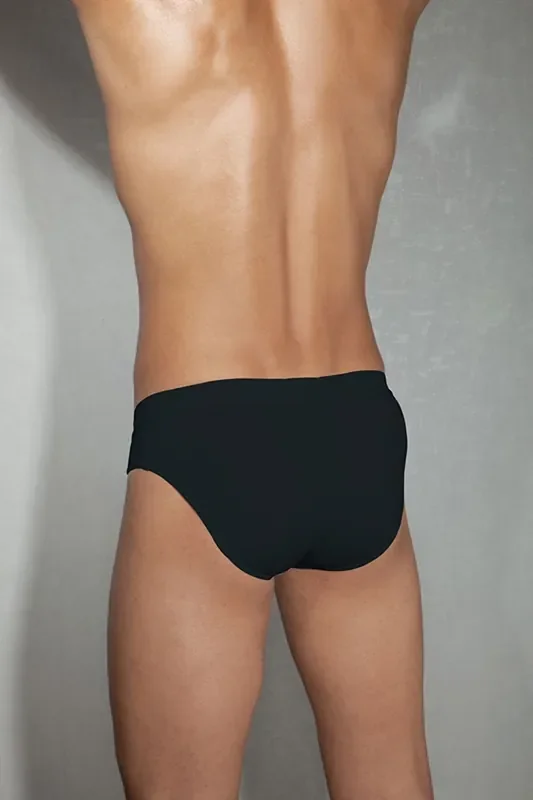 Schwarzer Slip mit Reißverschluss