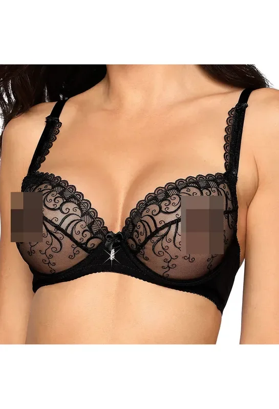 Schwarzer Soft-BH mit Design am Rücken