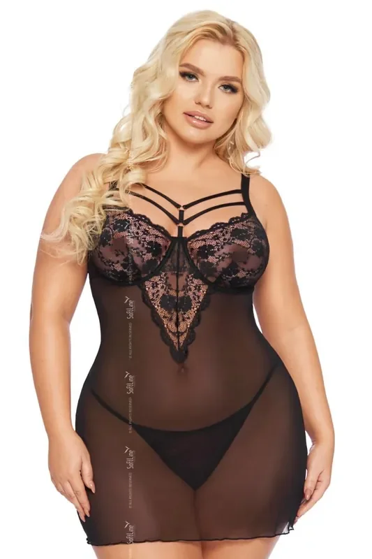 schwarzes Chemise – Queensize