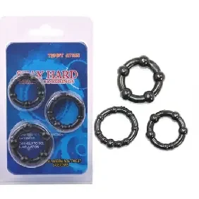 Schwarzes Cockring-Set