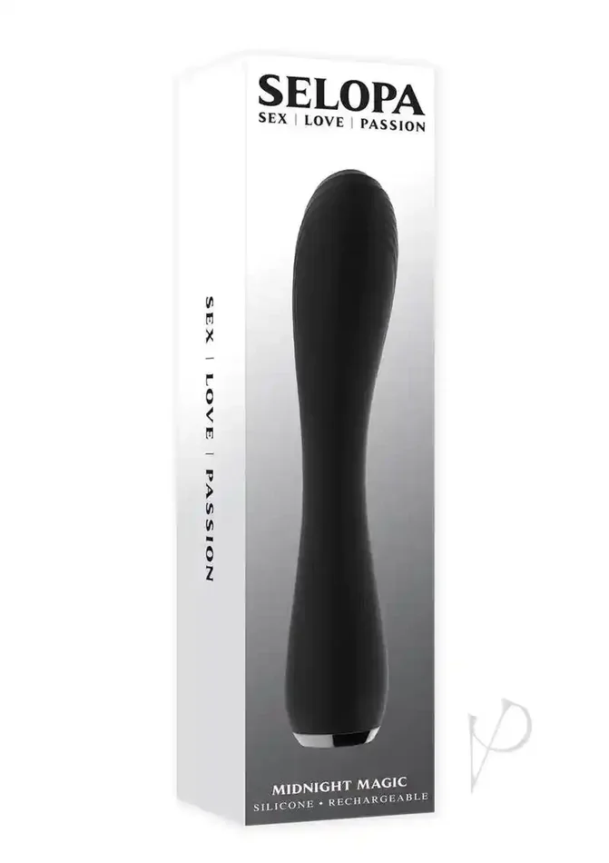 Selopa Midnight Magic Rechargeable Silicone Vibrator – Black