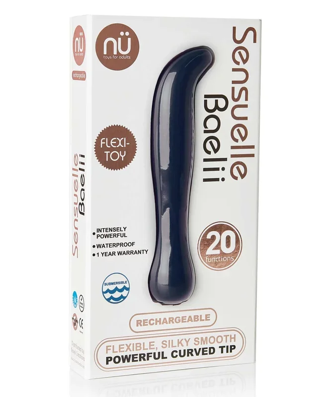 Sensuelle Baelii Flexible G Spot Vibe – 20 Function Navy