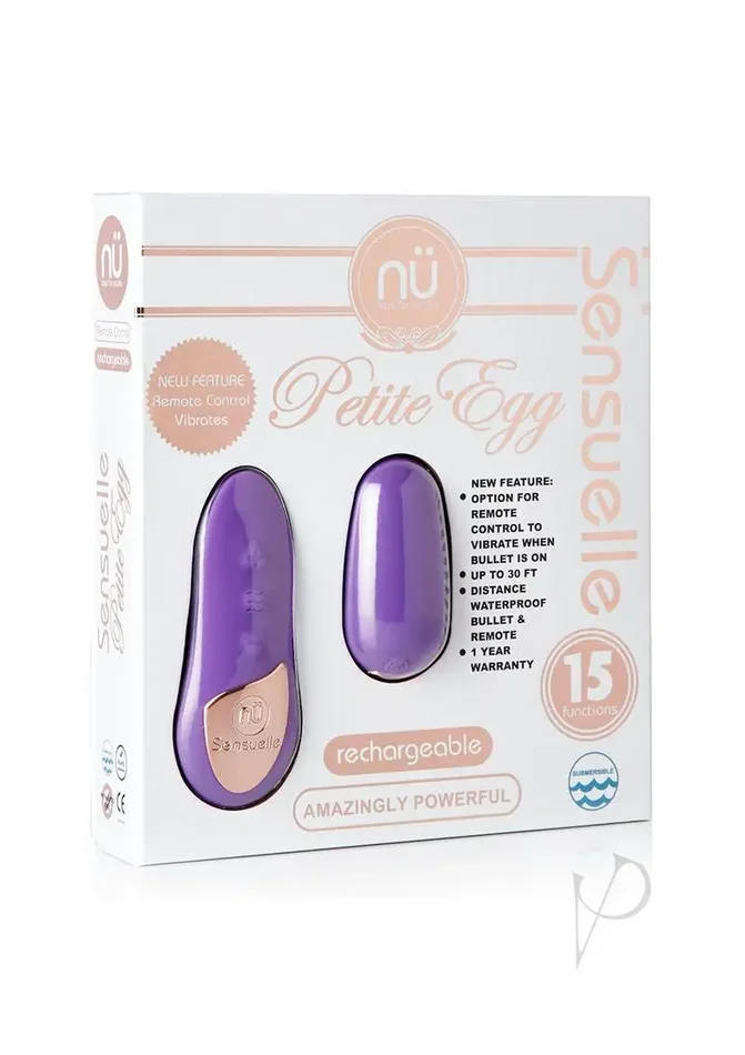 Sensuelle Remote Control Petite Egg – 15 Function Purple