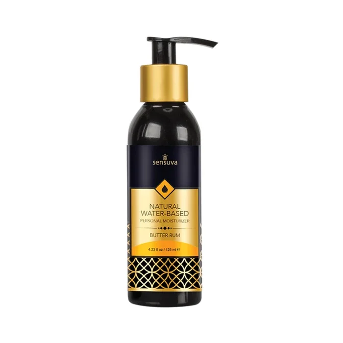 Sensuva Natural Water-based Personal Moisturizer – Butter Rum 4 Fl. Oz. Bottle