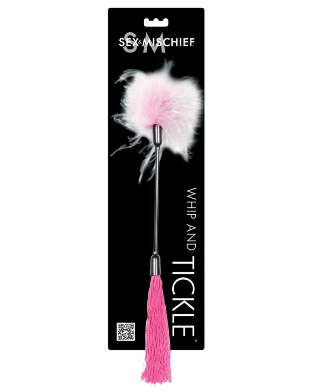Sex & Mischief Whip & Tickle – Pink/White