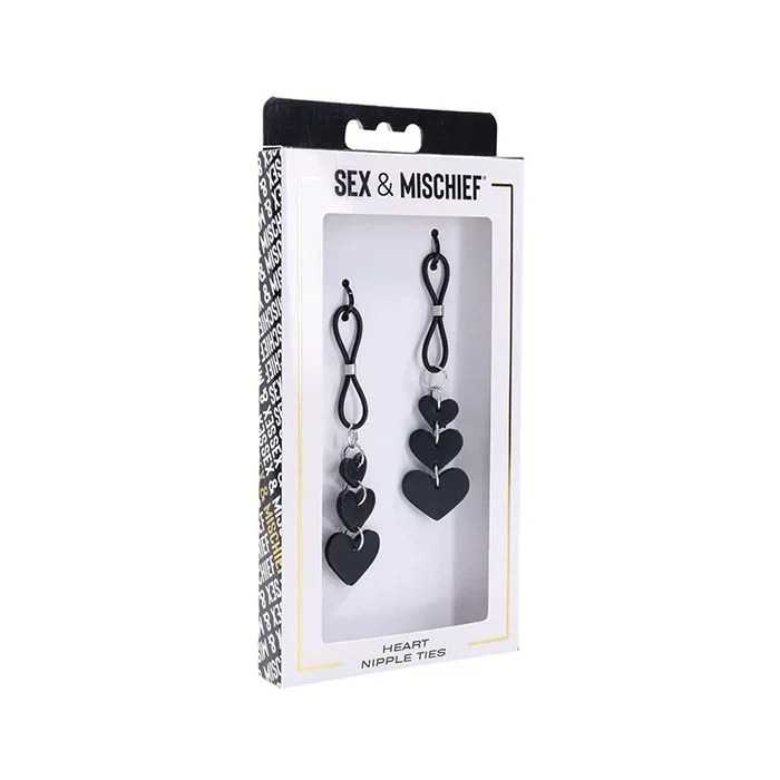 Sex And Mischief Heart Nipple Ties