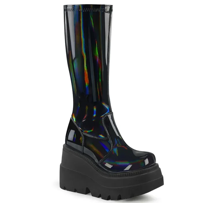 SHAKER-65 (High Heel Größe 10 Gr 40, Farbe Schwarz Hologramm)