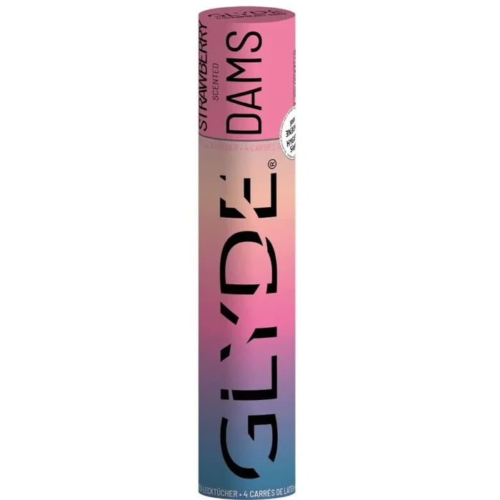 Sheer Glyde – Dams Laminas Latex Oralsex Erdbeere