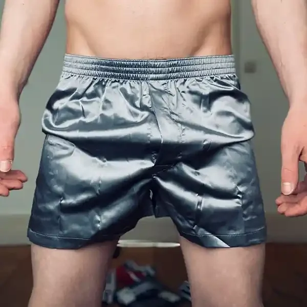 Shiny Boxershorts – Silber