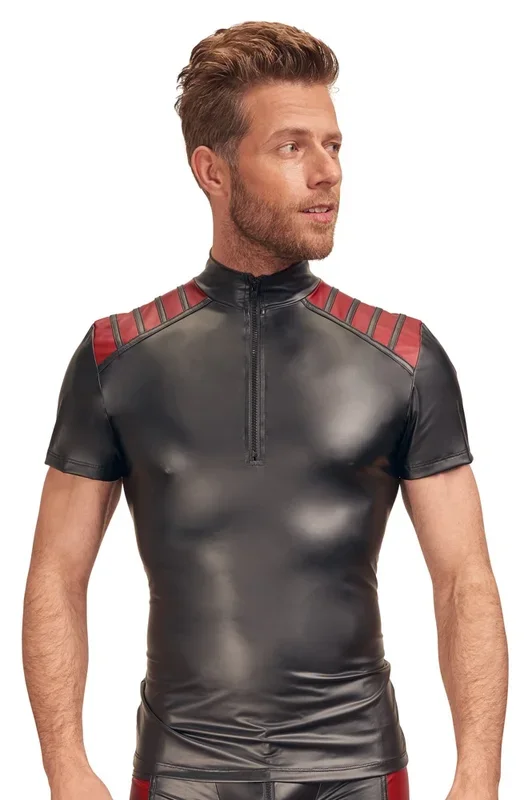Shirt im zweifarbigen Mattlook NEK