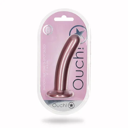 Shots Ouch 6′ Smooth G-Spot Dildo – Rose Gold