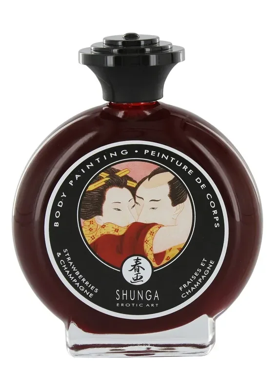 Shunga – Bodypainting Erdbeere & Champagner