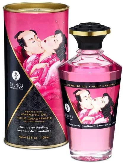 Shunga Aphrodisiac Warming Oil Raspberry Feeling
