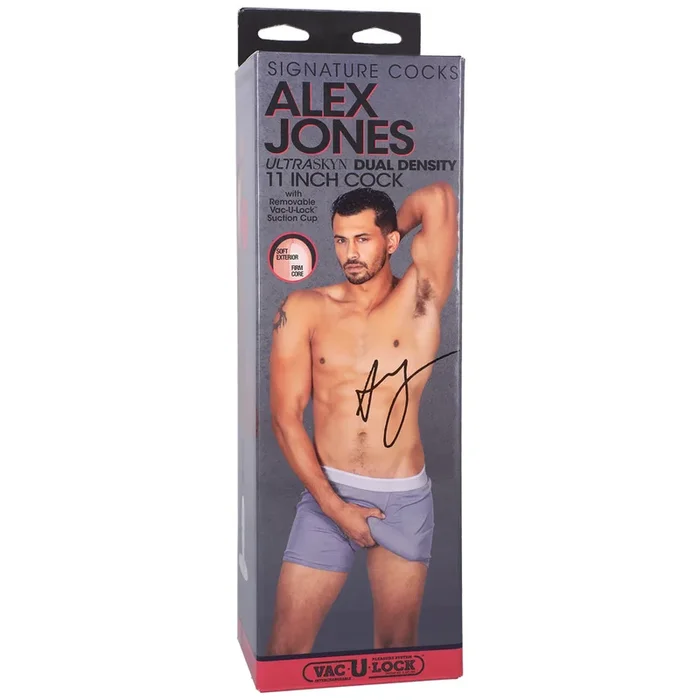 Signature Cocks ULTRASKYN 11′ Cock w/Removable Vac-U-Lock Suction Cup – Alex Jones