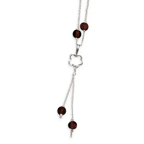 Silberkette mit Granat