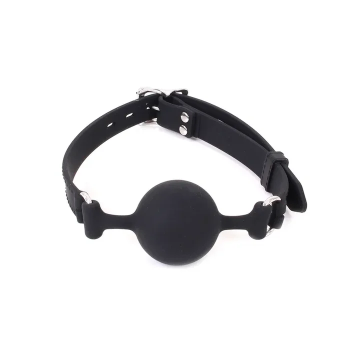 Silikon-Ball-Knebel schwarz