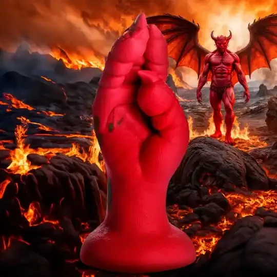 Silikondildo ‘Rote Dämonenklaue‘