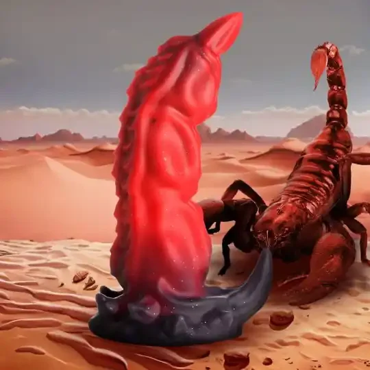 Silikondildo ‘Roter Skorpionstachel‘