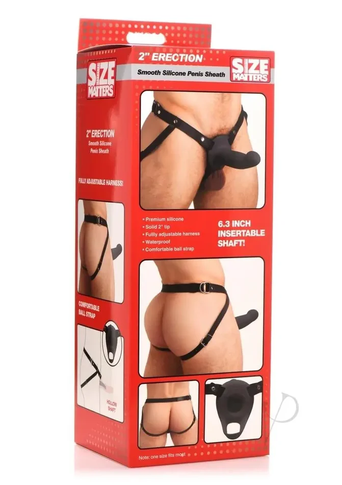 Size Matters Erection Smooth Sheath Black