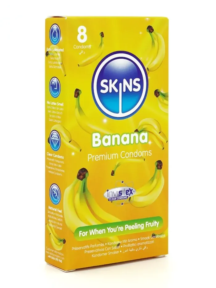 Skins Banana Kondome 8er-Pack
