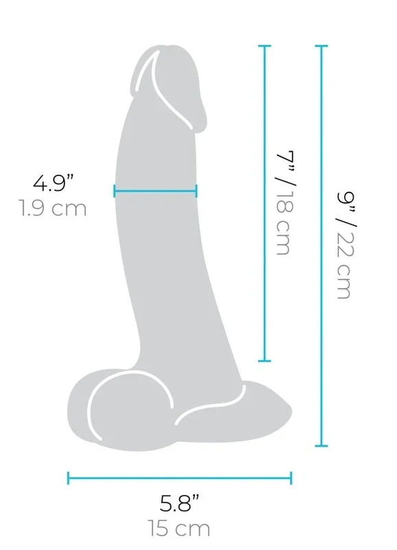 Slipskin Curvy Premium Dildo