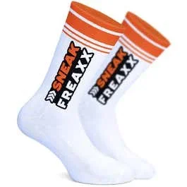 SNEAKFREAXX – BIG STRIPE ORANGE – SOCKEN – ONE SIZE