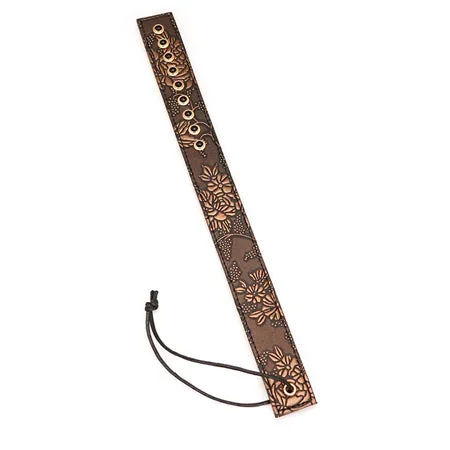 Spartacus Paddle w/Gems – Brown Floral Print