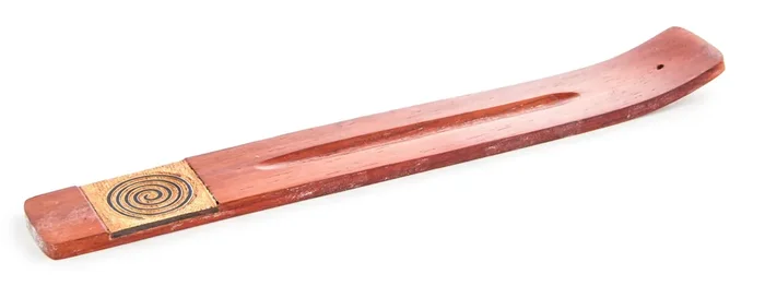 Spirale – Halter aus rotem Holz