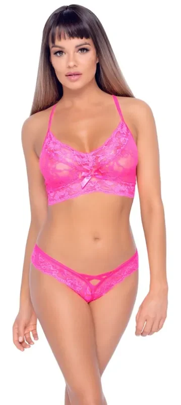 Spitzen-BH-Set – Rosa