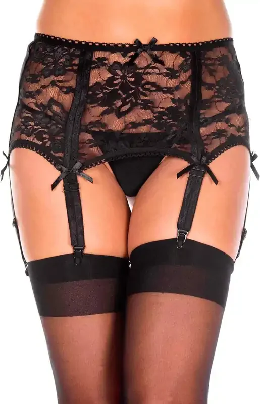 Spitzen Strumpfgürtel mit Blumendesign
