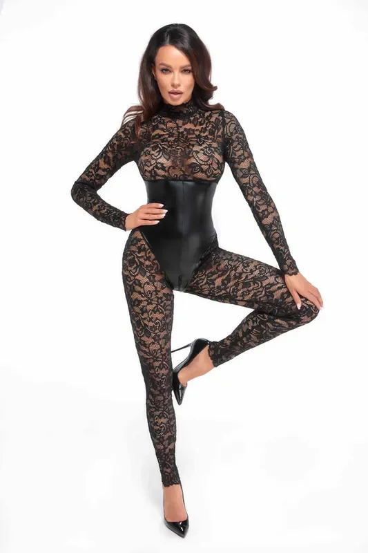 Spitzencatsuit Mit Unterbrustmieder