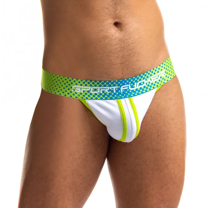 Sport Fucker Jersey Jock Green/White Lg