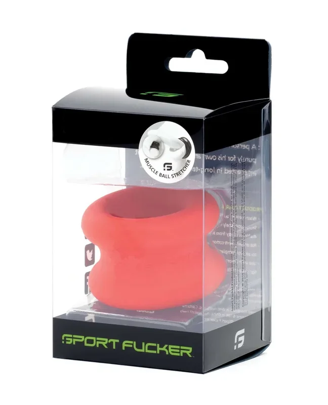Sport Fucker Silicone Muscle Ball Stretcher – Red
