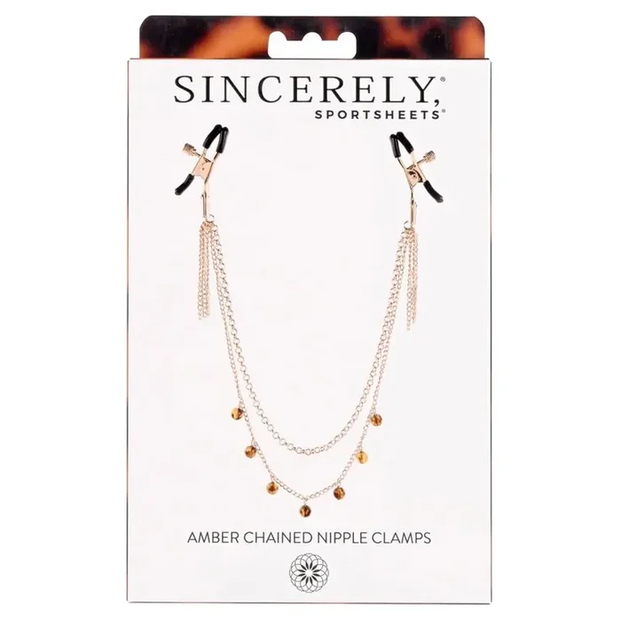 Sportsheets – Amber Chained Nipple Clamps